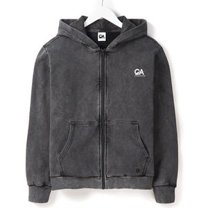 2025 nouveau Design prix de gros sweat à capuche lavé à l'acide pour hommes lourds hommes blanc coupe régulière luxe hommes sweats à capuche lavés à l'acide - Product Image 1