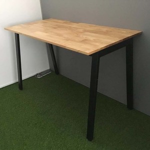 Aton Concept 120x60cm <b>Foldable</b> Modern Office <b>Desk</b> with Metal Legs HBAT002 Minimalist Design Style Melamine Wood Style - Product Image 5