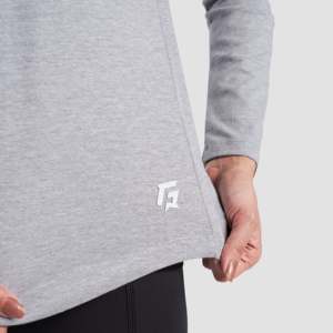 Camiseta Heather Grey Sin Costuras, Transpirable, Estilo Casual, Ropa Deportiva - Product Image 6
