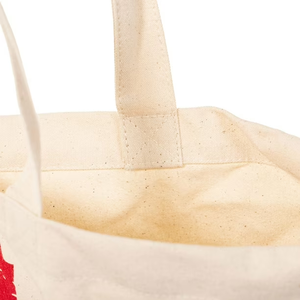 Bolso grande de lona reutilizable, asas de transporte de doble hombro, diseños surtidos, cierre de cremallera, estilo informal para compras de comestibles - Product Image 4