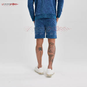 กางเกงขาสั้นผ้าซับเหงื่อสำหรับผู้ชายที่มีน้ำหนักเบาสไตล์ลำลองทำจากผ้าฝ้าย100% มีกระเป๋าด้านข้างสำหรับกิจกรรมกลางแจ้งที่ทนทาน - Product Image 6