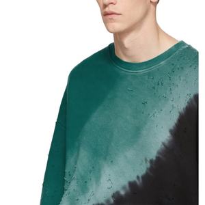 Sudadera personalizada Tie Dye, ropa de calle más nueva, Sudadera con capucha, Color sólido, liso, en blanco, cuello redondo, sudadera para hombre, ropa de gran tamaño para hombre - Product Image 3
