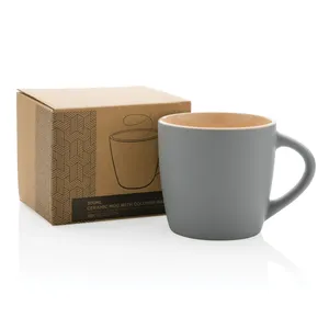 300ml Ceramic Mug with Colored Interior for Merchandising - Product Image 5