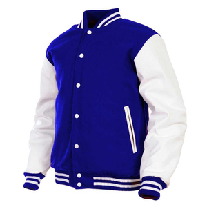 Wholesale New Arrival College Varsity <b>Baseball</b> <b>Jacket</b> <b>Men</b> Stand Regular Sleeves Fully Customized Breathable Windproof OEM - Product Image 4