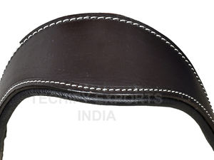 Licol de cheval en cuir de qualité supérieure avec ferrures en laiton et muserolle en corde bicolore, licol équestre réglable - Product Image 5