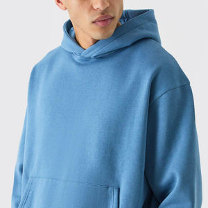 Ensemble de survêtement pour homme, sweat-shirt à capuche, bloc de couleur, tricoté, hipster, 100% coton, molleton, pull-over, ensemble de jogging, vêtements de plein air universels - Product Image 3