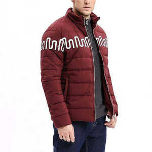 Veste matelassée pour homme en polyester 100% avec sublimation personnalisée 2025, style streetwear d'hiver, chaude et épaisse - Product Image 4