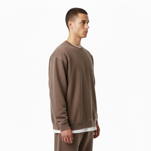 Sudaderas Unisex de Felpa 100% Algodón, Color Personalizado, Cuello Redondo, Casuales, Otoñales, Diseño Sólido, Logotipo Personalizado, Transpirables, al por Mayor para Hombre - Product Image 4