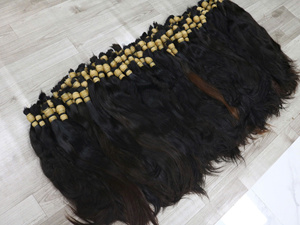 Cabello Humano Vietnamita 100% Virgen Remy de Donante Único, Súper Doble Trama, Precio de Fábrica, 1kg, Listo para Decolorar, Completo - Product Image 1