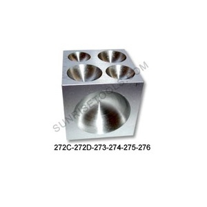 Bloc Doming en acier 4 "x 4" x 4 "pour accessoires de bijoux utilisé pour l'outil de fabrication de bijoux vente en gros prix chaud de haute qualité prix le plus bas - Product Image 2