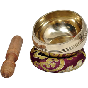 Cuenco tibetano de latón hecho a mano de alta calidad para meditación curativa 7 Chakra cuenco de sonido de canto tibetano de la India por HHO - Product Image 5