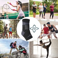 Attelle de soutien de la cheville à manchon de compression élastique réglable unisexe avec sangle de cheville pour la protection