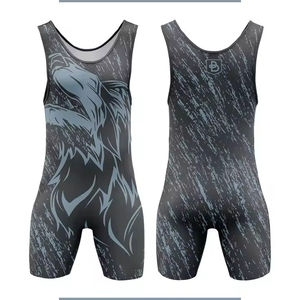 Combinaison de lutte pour jeunes de haute qualité, logo et tailles personnalisés, combinaison de lutte pour la musculation, uniforme de lutte de grande taille, OEM - Product Image 6