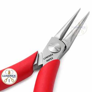 Pince à bec plat en acier inoxydable Weller Erem 2442P |   Pince électronique de précision de haute qualité de 5 pouces, mâchoires lisses, ergonomique - Product Image 3