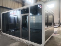 Suite Cabine Apple de 20 pieds en acier modulaire protégé contre la corrosion pour club de plage tropical et hôtel de plongée