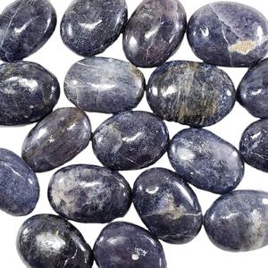 Pierre précieuse de méditation Reiki en iolite naturelle polie en gros pour la guérison de poche style Feng Shui - Product Image 3