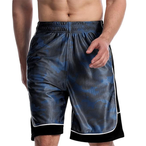Nouveau short de basket-ball confortable en polyester 100% pour hommes, vêtements de sport décontractés à motif solide avec poche latérale - Product Image 4