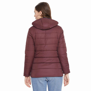 2023 hiver femmes bulle doudoune en gros nouveau Design matelassé tissé imprimé techniques respirant Nylon OEM Service - Product Image 2