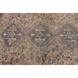 พรมวินเทจ, พรมตุรกีขนาด 3.9x6.4 ฟุต, พรมขนสัตว์สีน้ำตาล - Product Image 5