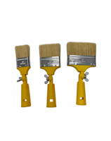 Ensemble de pinceaux à peinture pliables et flexibles à poils naturels réglables, 2, 3, 4 pouces, pointes haute densité, kit polyvalent pour la décoration des murs et des bordures
