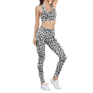 Top qualité tissu doux respirant Slim Fit femmes Yoga ensemble en gros taille haute Legging et soutien-gorge Fitness ensemble pour vêtements actifs - Product Image 2