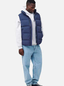 El mejor chaleco acolchado de algodón pesado para hombres, cómodo, uso seguro, meses fríos de invierno, logotipo transpirable, decoración hecha de cuero de nailon - Product Image 6