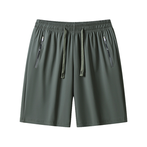 Pantalones cortos deportivos de secado rápido de seda helada para hombre de verano ligeros estilo informal con función de secado rápido - Product Image 6