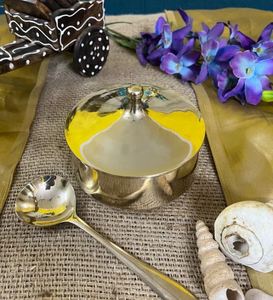 Ensemble de dîner Kansa en bronze gravé brillant paquet de 6 ramener à la maison le laiton Globe Kansa dîner ensemble gravé un paquet de 6 pièces - Product Image 3