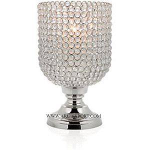 Vela de iluminación interior para el hogar, espejo votivo, Metal pulido y Material de cristal, mesa de forma redonda, centro de mesa decorativo votivo - Product Image 1