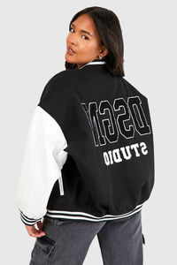 Chaqueta Universitaria Unisex, Diseño Reversible, Estilo Dos en Uno, Opción de Impresión Personalizada, Bordado Personalizado, Equipo Escolar - Product Image 5