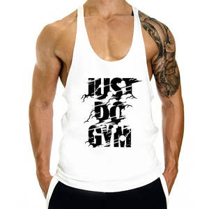 2024 hommes décontracté coton Gym débardeur surdimensionné emmanchures Fitness gilet respirant sans manches Sport entraînement marque haut choix lavé - Product Image 1
