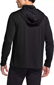 Camiseta Deportiva de Manga Larga con Protección Solar UPF50+, Secado Rápido, Transpirable, Colores Sólidos, con Capucha y Máscara de Pesca, Sublimada, Talla Grande - Product Image 2