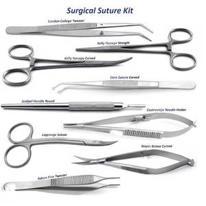 Orthopedic Surgical Suture <b>Kit</b> Basic First Aid Set Emergency Trauma <b>Survival</b> Pack Professional Medical Steel Instruments - Product Image 3