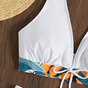 Maillots de bain de course à séchage rapide du Pakistan Femmes Push up Maillot de bain rembourré Vacances Surf Taille haute Maillot de bain dos nu - Product Image 5