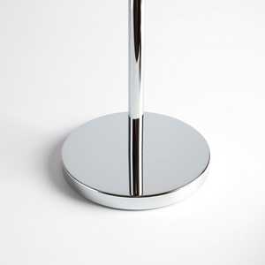 Lampe de sol en acier chromé avec 3 porte-serviettes, accessoires de salle de bain et de toilettes - Product Image 3