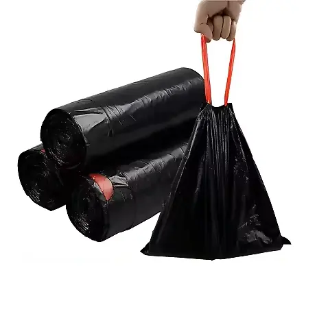 Cheap Price Eco Friendly Drawstring Compostable Garbage Bags Biodegradable Plastic Trash Bin Liner Garbage Bag