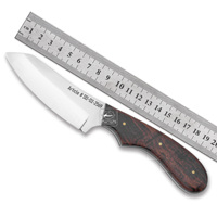 Couteaux de chasse, de cuisine et EDC personnalisés en gros, en acier inoxydable D2, lame de 95 mm, qualité artisanale, bois d'olivier exotique