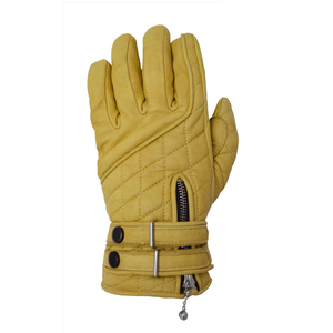 Guantes acolchados de cuero genuino Cafe Racer para hombre, forro polar de cuero marrón encerado, técnicas impresas transpirables, carreras de automóviles - Product Image 6
