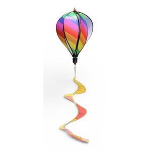 Carillon éolien Bdt Design1 en forme de queue spirale, ballon arc-en-ciel de 28 cm de diamètre, pour ornement de jardin, longueur 110 cm - Product Image 1