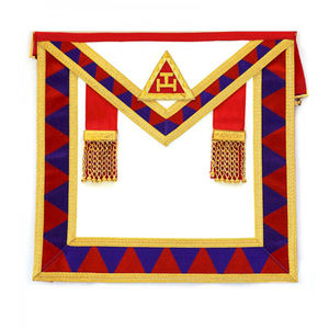 Factory Made Top <b>Supply</b> Masonic Regalia Grand Past Master Machine Embroidered Apron Custom Design Hand Embroidery Masonic Apron - Product Image 4