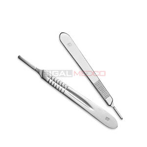 Kit de stérilisation vétérinaire réutilisable, ensemble de dissection en acier inoxydable allemand pour étudiants en médecine, pratique vétérinaire, manche de scalpel - Product Image 6