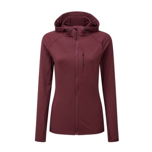 Sudadera con Capucha de Felpa Lisa con Cierre de Cremallera para Mujer PIHA SPORTS 2026, 100% Algodón, Mangas Largas, Bolsillo Delantero, Suave y Elástica, Tallas Grandes - Product Image 1