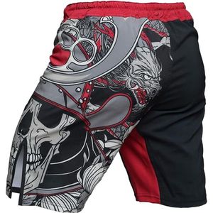 Pantalones cortos de boxeo MMA para hombre, pantalones cortos de poliéster para kick boxing, pantalones cortos de boxeo Muay Thai - Product Image 3