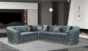 Ensemble de canapé d'angle moderne et confortable pour la maison et le salon extérieur, élégant avec des fonctions extensibles et de rangement - Product Image 3