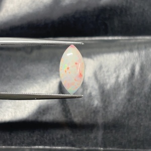 Natural Ethiopian White <b>Opal</b> Cabochon Marquise Shape play of color Jewelry Making Loose Gemstone Certified Top Quality 5x10mm - Product Image 2