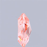 Diamant de laboratoire CVD rose intense fantaisie, taille ronde rose, 1,41 carat, certifié IGI, qualité VVS2, excellente taille, haute qualité, R.No. LG726564599