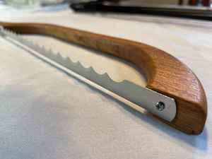 Cuchillo de acero inoxidable para cortar pan, mango de madera, Apto para lavavajillas, respetuoso con el medio ambiente, apto para cortar masa fermentada, otros tipos de pan - Product Image 6