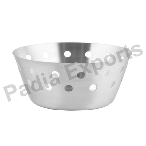 Luxury Style High Quality Eco-Friendly Stainless Steel Deep Multifunction Oval Serving Bowl and <b>Bread</b> <b>Basket</b> Set for Hotel Use - Product Image 2