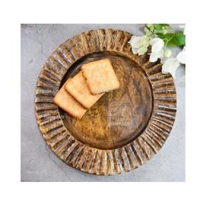 Greatest Quality <b>Wood</b> Charger Plate Fantastic Design <b>Round</b> Shape Show Plate <b>For</b> <b>Table</b> <b>Top</b> Decor Accessories - Product Image 5