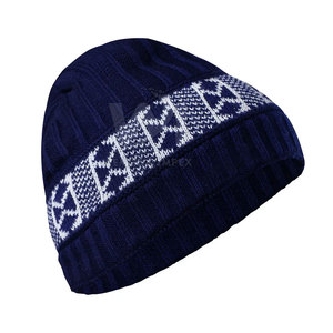 Hot Selling Low MOQ Custom Made Design Different Color Acrylic <b>Wool</b> <b>Beanies</b> Durable Material Lightweight Jacquard <b>Beanies</b> Hat - Product Image 3
